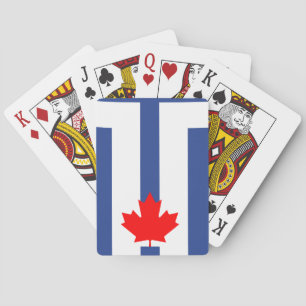 Playing Cards with flag of Toronto, Canada