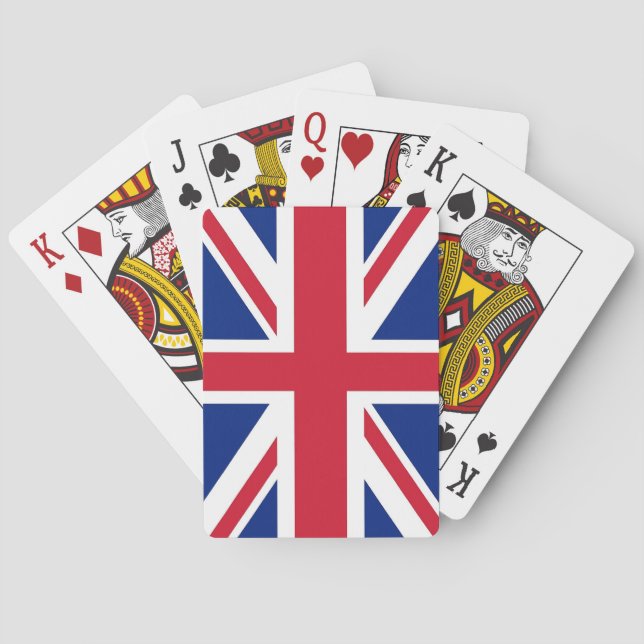 Playing Cards with flag of United Kingdom (Back)