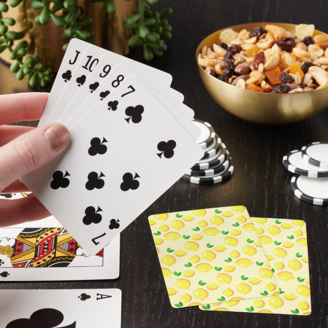 Playing Cards with Lemons (In Situ)