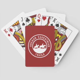 Playing cards with logo
