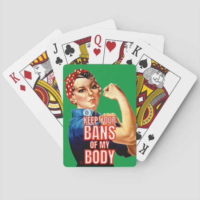 playing cards  "WOMEN'S RIGHTS 101" (Back)