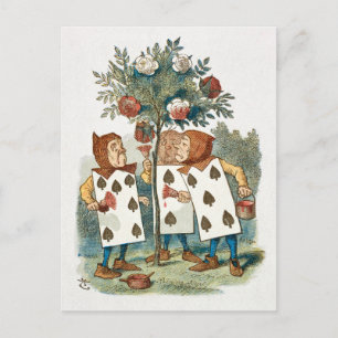 Playing Catds Illustration The Nursery Alice Postcard