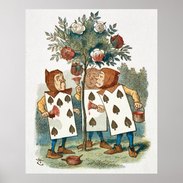 Playing Catds  Illustration  The Nursery Alice Poster (Front)