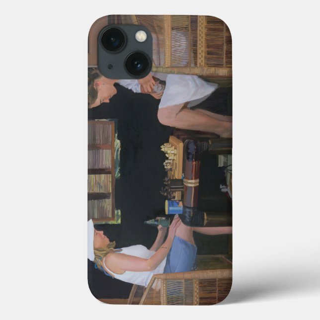 Playing Chess at Goldeneye Case-Mate iPhone Case (Back)