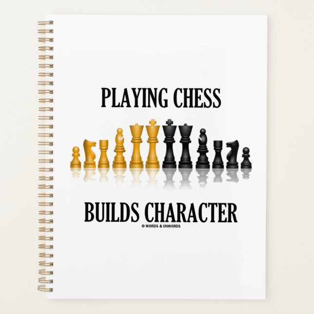 Playing Chess Builds Character Reflective Chess Planner (Front)