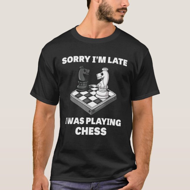 Playing Chess - Funny Player T-Shirt (Front)