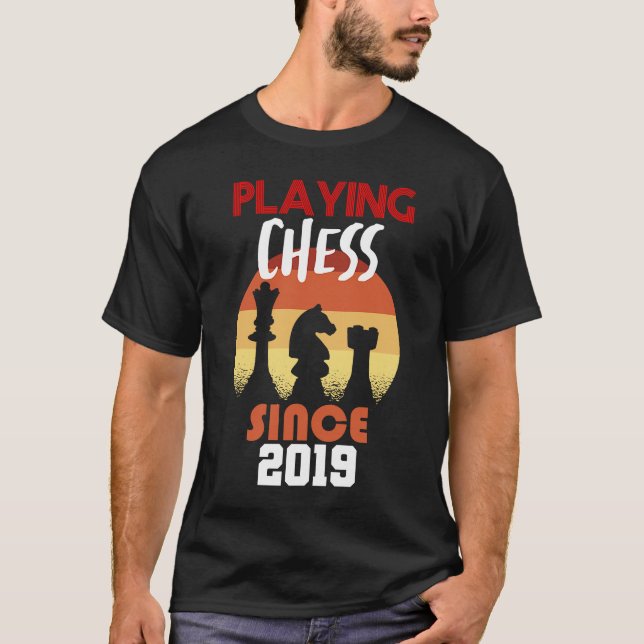 Playing chess since 2019 T-Shirt (Front)