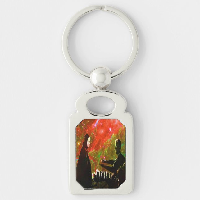 Playing Chess with Death Key Ring (Front)