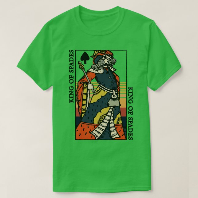 Playing d King of Spades T-Shirt (Design Front)