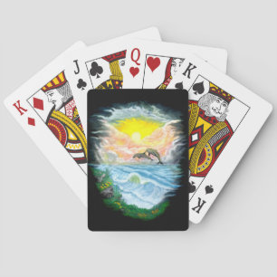 Playing Dolphins in the Sunshine Cards