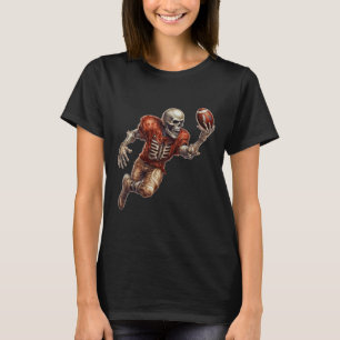 Playing Football Cool Touchdown Halloween T-Shirt