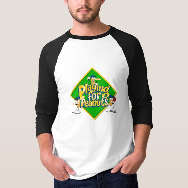 Playing for Peanuts - 3/4 Sleeve Shirt (Front)