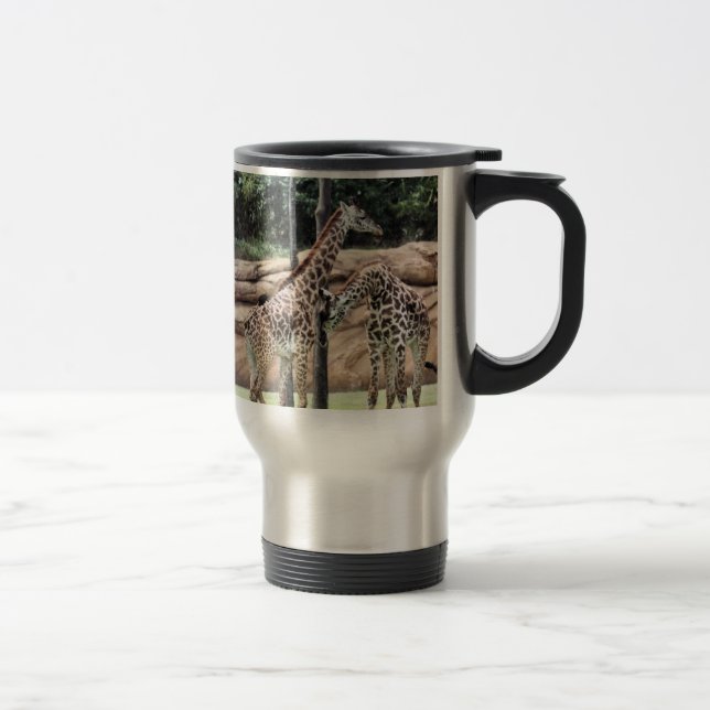 Playing Giraffes SS Travel Mug (Right)