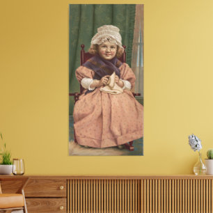  Playing grandmother  Canvas Print