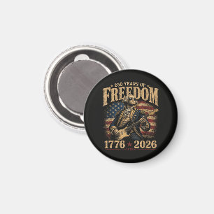 Playing Guitar 250 Years 4th July Magnet