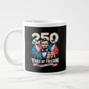 Playing Guitar 250 Years Large Coffee Mug