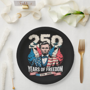 Playing Guitar 250 Years Paper Plate