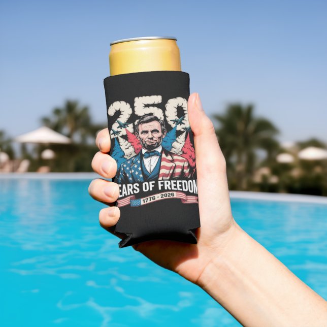  Playing Guitar 250 Years Seltzer Can Cooler (In Situ Pool)