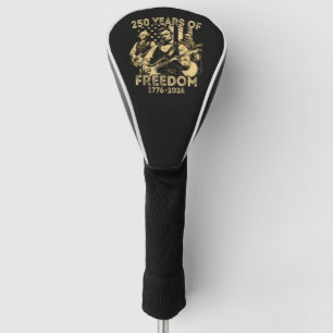 Playing Guitar 4th July 250th Anniversary Golf Head Cover