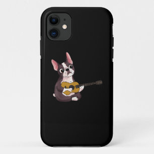 Playing Guitar Guitarist Frenchie Bulldog Gift Case-Mate iPhone Case