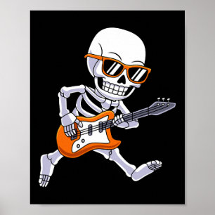 Playing Guitar Rock & Roll Boys Kids Poster