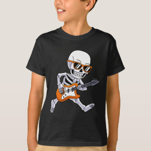 Playing Guitar Rock &amp; Roll Boys Kids  T-Shirt