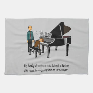 Playing Music By Ear Tea Towel