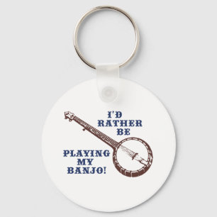 Playing My Banjo Key Ring