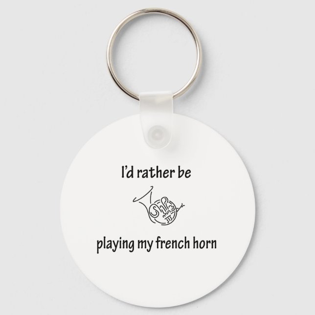 Playing My French Horn Key Ring (Front)