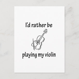 Playing My Violin Postcard