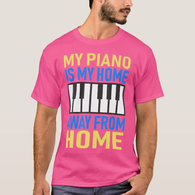 Playing Piano And Keyboards T-Shirt (Front)