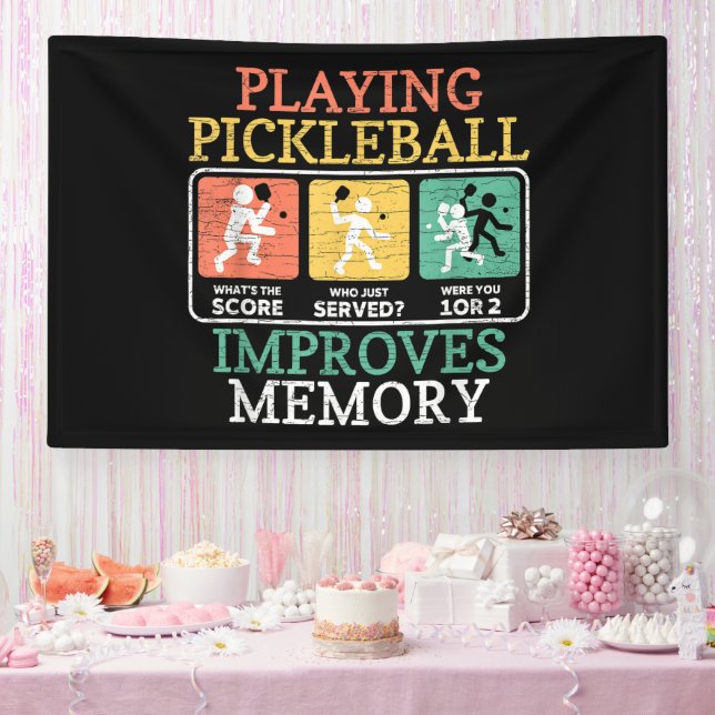 Playing Pickleball Improves Memory  Banner (Party)