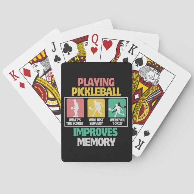Playing Pickleball Improves Memory Cards (Back)
