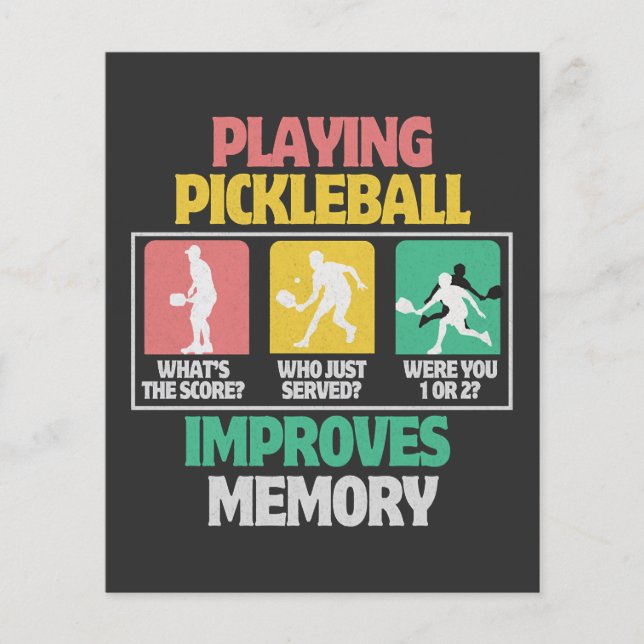 Playing Pickleball Improves Memory Flyer (Front)