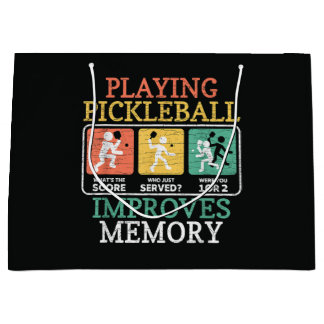 Playing Pickleball Improves Memory Large Gift Bag
