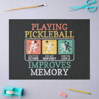 Playing Pickleball Improves Memory Tissue Paper