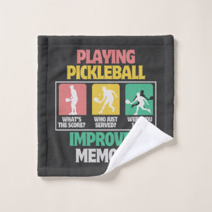 Playing Pickleball Improves Memory Wash Cloth