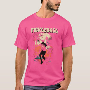 Playing Pickleball Vintage Pickle Ball Funny Playi T-Shirt
