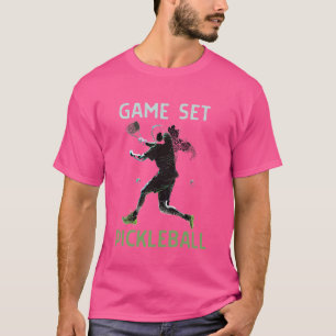 Playing Pickleball Vintage Pickle Ball Funny Playi T-Shirt
