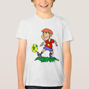 Playing Playing Football Player Tri-Blend Shirt