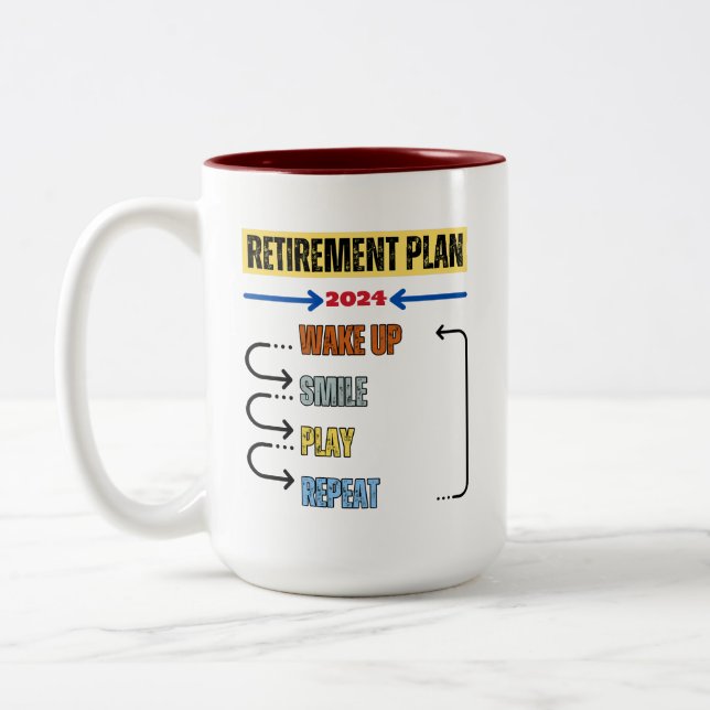 Playing - Retirement Plan 2024 Mug (Left)