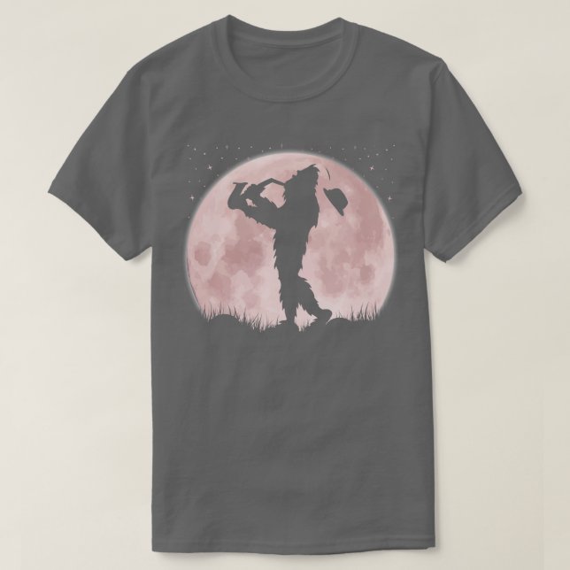 Playing Saxophone Player T-Shirt (Design Front)