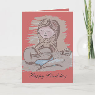 Playing the guitar card