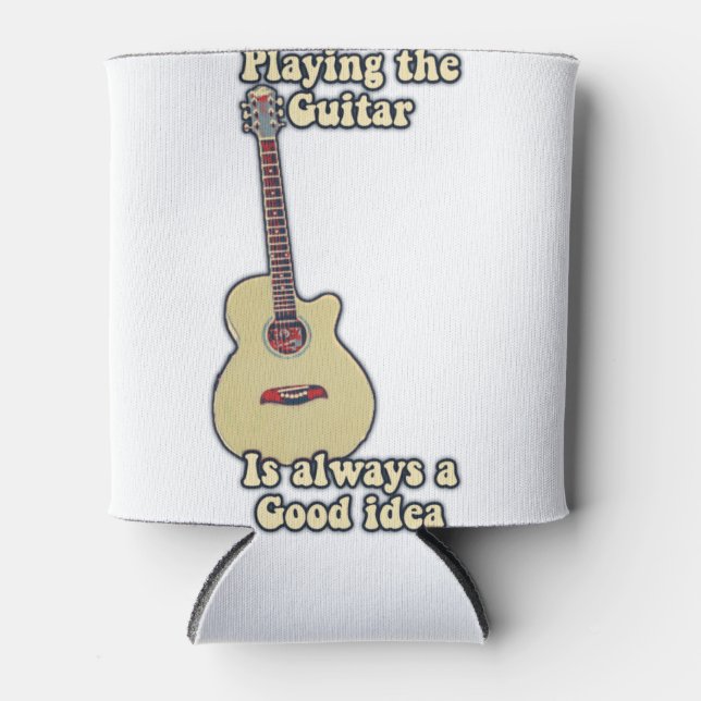 Playing the guitar is always a good idea. can cooler (Front)