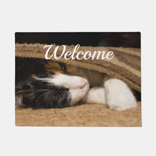 Playing Under The Rug Welcome Doormat (Front)