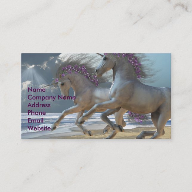 Playing Unicorns Part 2 Business Card (Front)