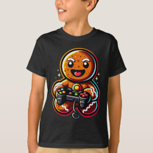 Playing Video Game Controller Gamer Christmas T-Shirt