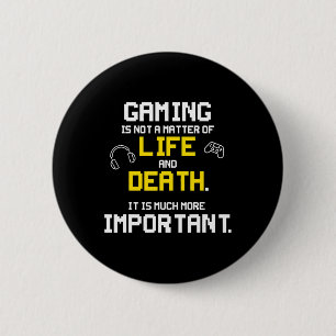 Playing Video Games Fun PC Console Gamer Geek  6 Cm Round Badge