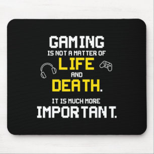 Playing Video Games Fun PC Console Gamer Geek  Mouse Pad