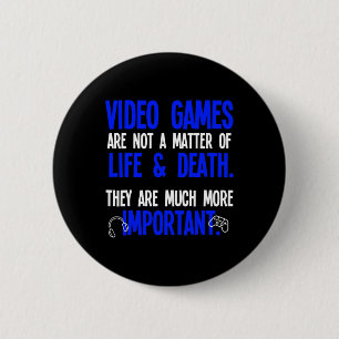 Playing Video Games Funny Pc Console Gamer Geek  6 Cm Round Badge